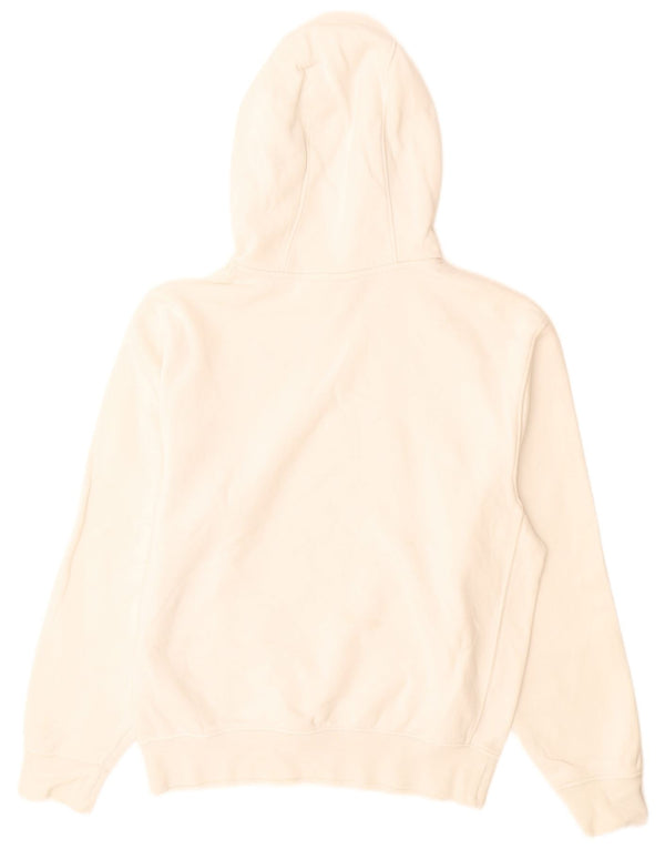 Nike Mens Graphic Hoodie Jumper XS Algodão Branco