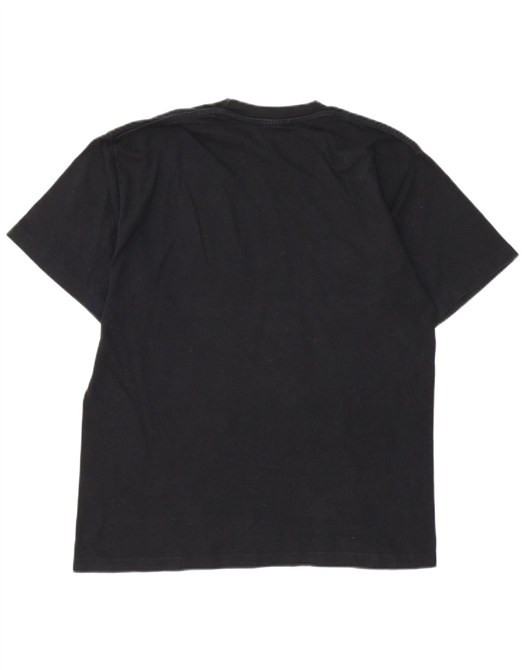Camiseta masculina gráfica CHAMPION Top médio algodão preto