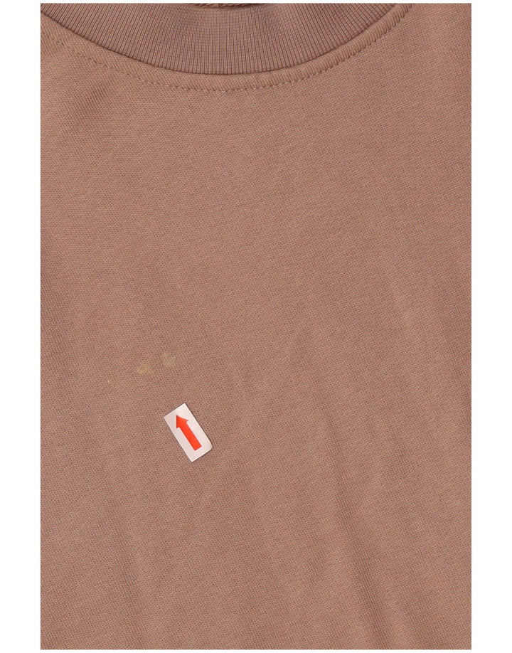 JACK & JONES moletom gráfico masculino jumper médio bege algodão