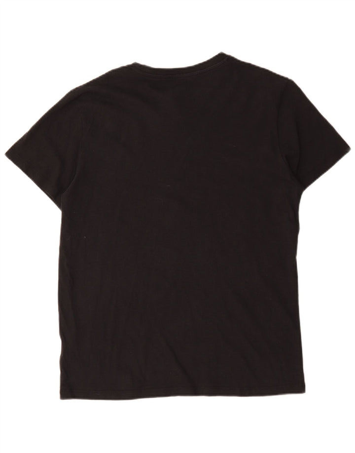 Camiseta masculina Jack & Jones grande algodão preto