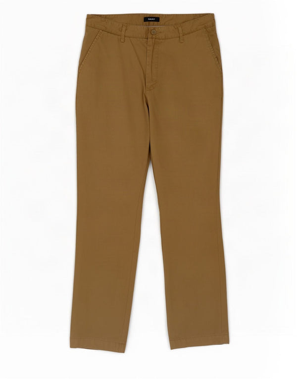 Gant Calça masculina New Haven Regular Fit Chino W34 L30 Algodão Bege