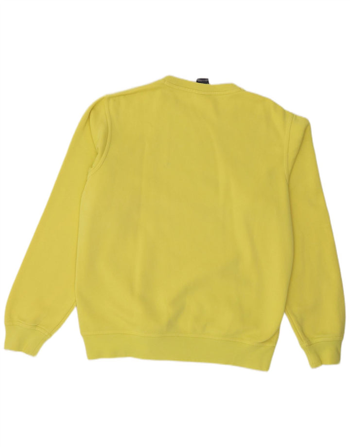 Nike masculino moletom jumper médio algodão amarelo