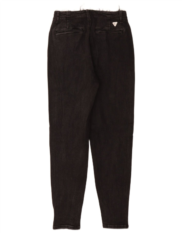 Guess Jeans Cônicos Femininos W26 L28 Algodão Preto