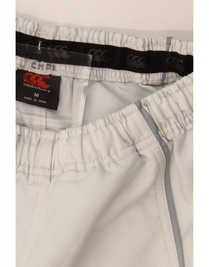 Shorts esportivos masculinos CANTERBURY médio off white colorblock