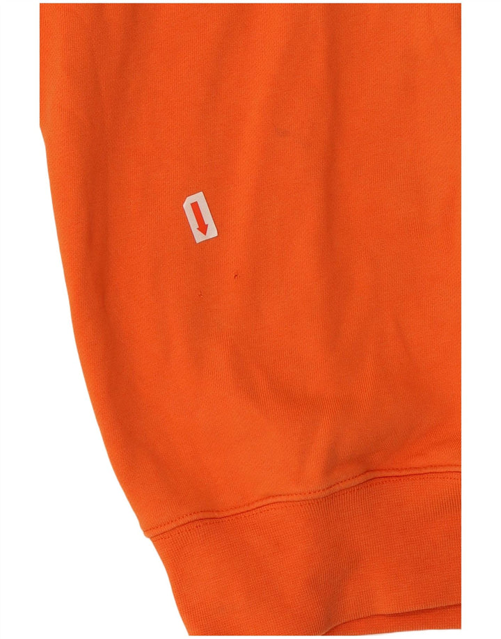 Hugo Boss moletom gráfico feminino jumper UK 14 médio laranja