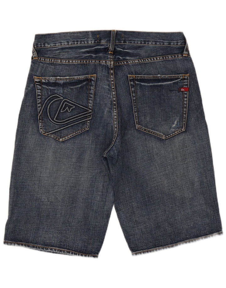 Shorts jeans masculino Quiksilver médio W32 algodão azul