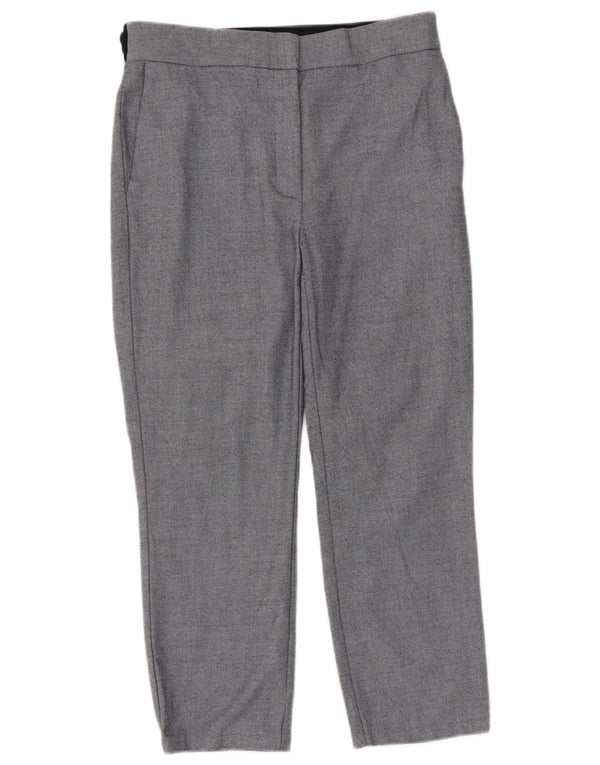 Calça capri feminina Zara grande W30 L23 azul poliéster