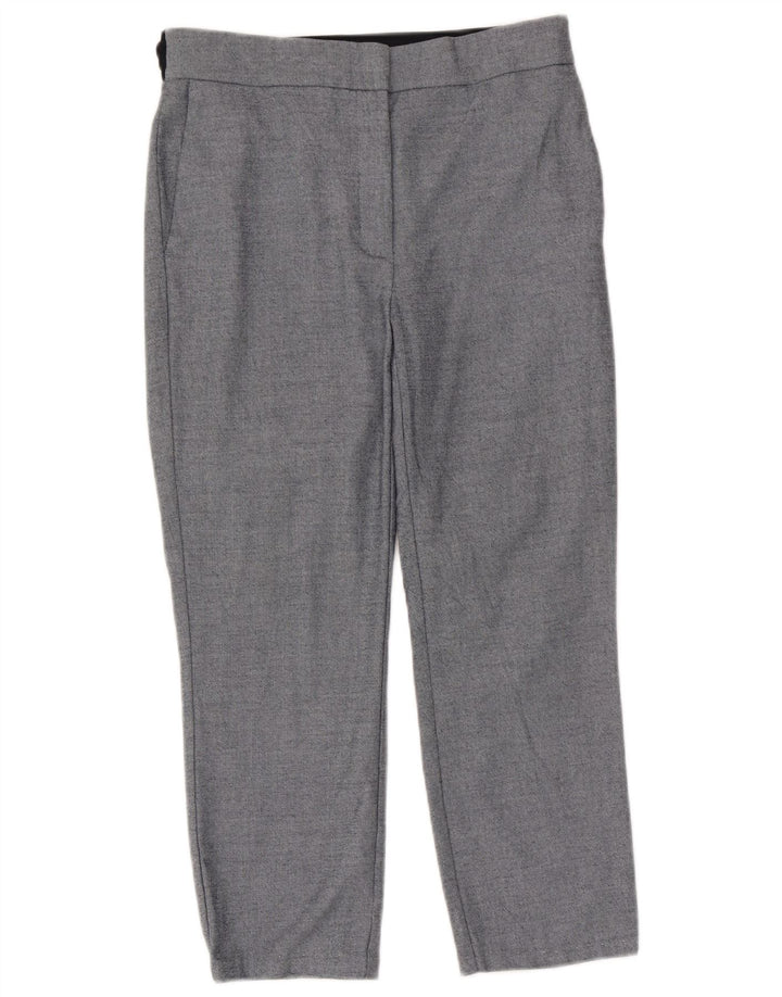Calça capri feminina Zara grande W30 L23 azul poliéster