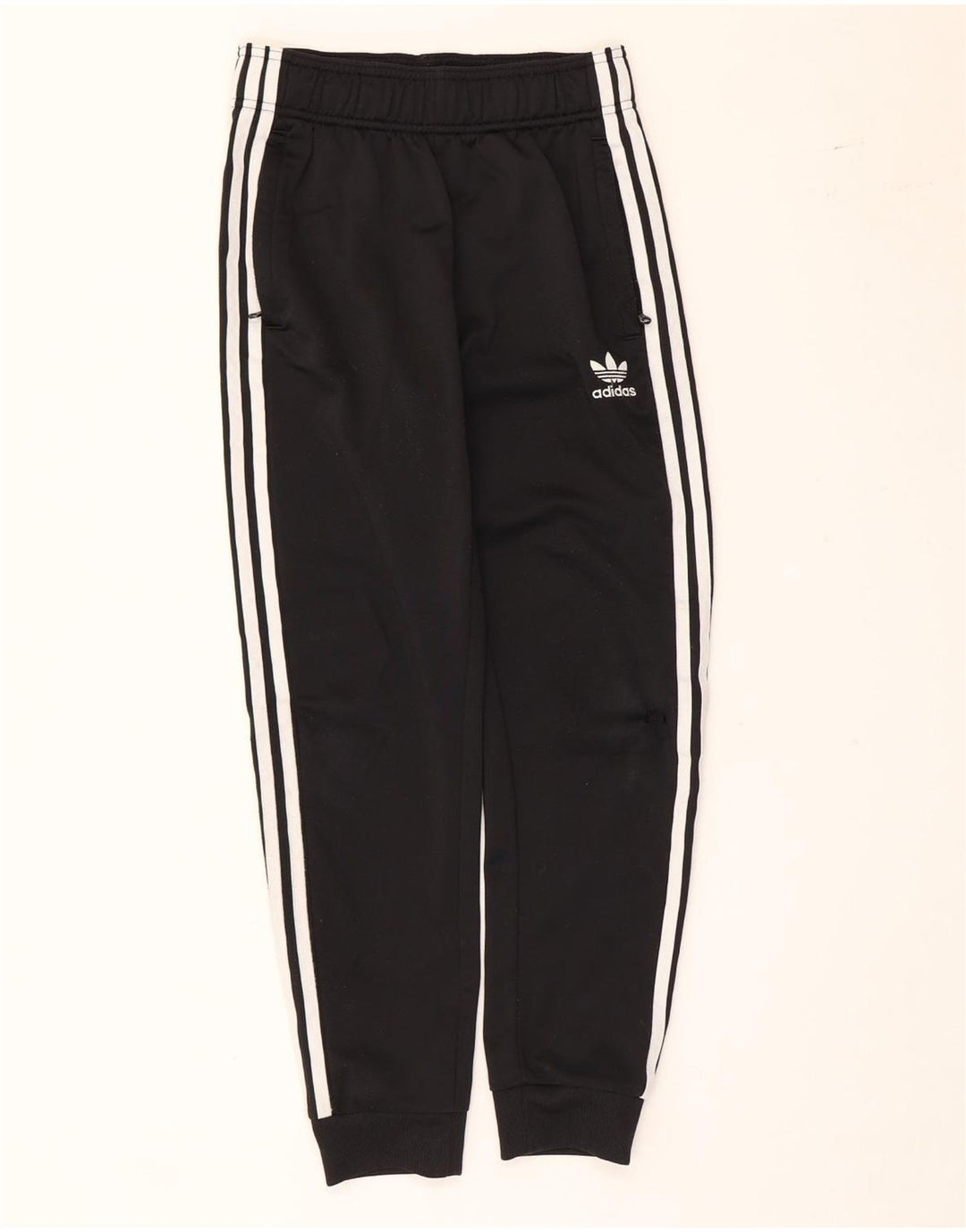 Adidas meninos calças de treino joggers 11-12 anos preto poliéster