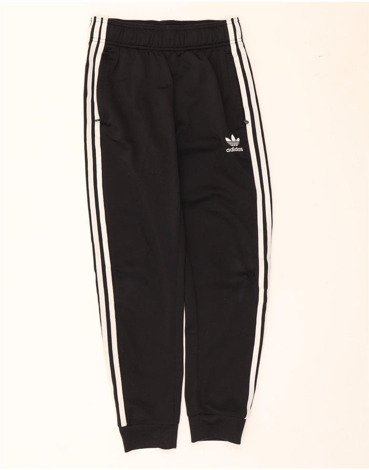 Adidas meninos calças de treino joggers 11-12 anos preto poliéster