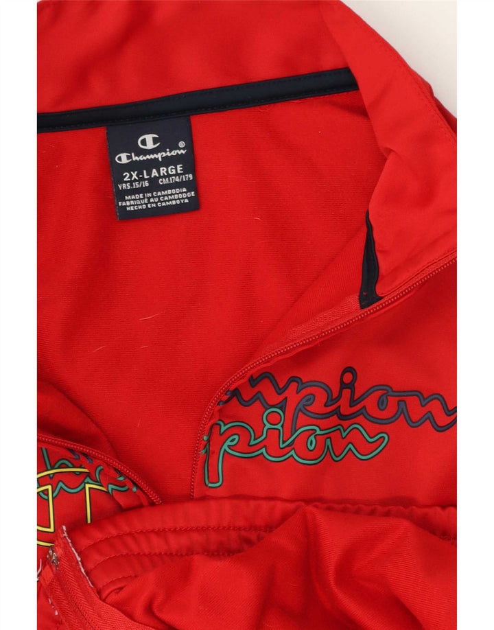 Jaqueta Champion Boys Graphic Treino Top 15-16 Anos 2XL Vermelho