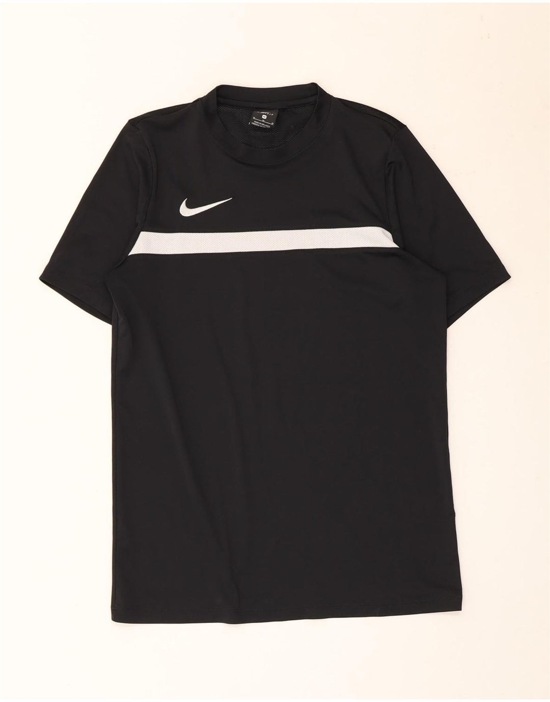 Camiseta masculina Nike Dri Fit Top médio preto colorblock