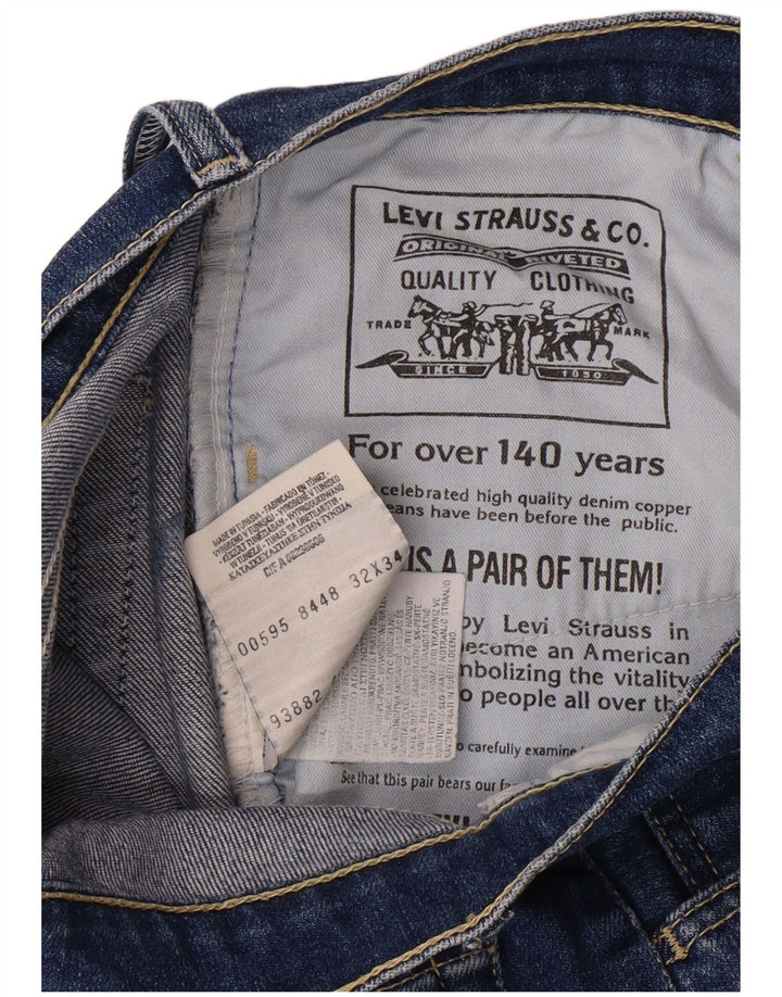 Jeans retos femininos LEVI'S W32 L29 algodão azul