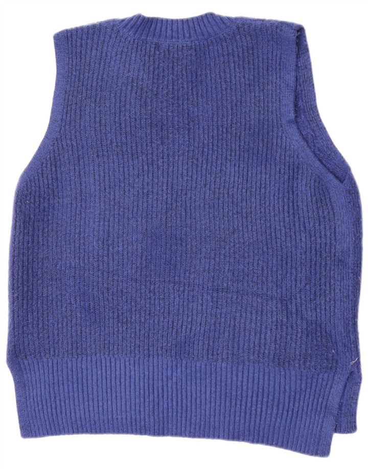 Regata feminina Marks & Spencer com colete UK 16 grande poliéster azul
