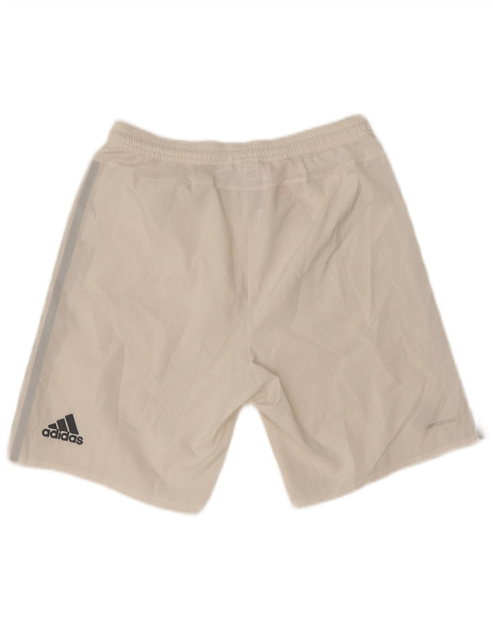 Shorts esportivos Adidas Boys Climacool 13-14 anos branco poliéster