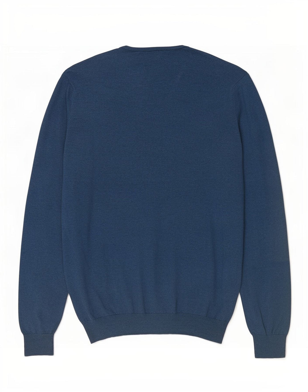 Suéter masculino Massimo Dutti com decote em V XL algodão azul