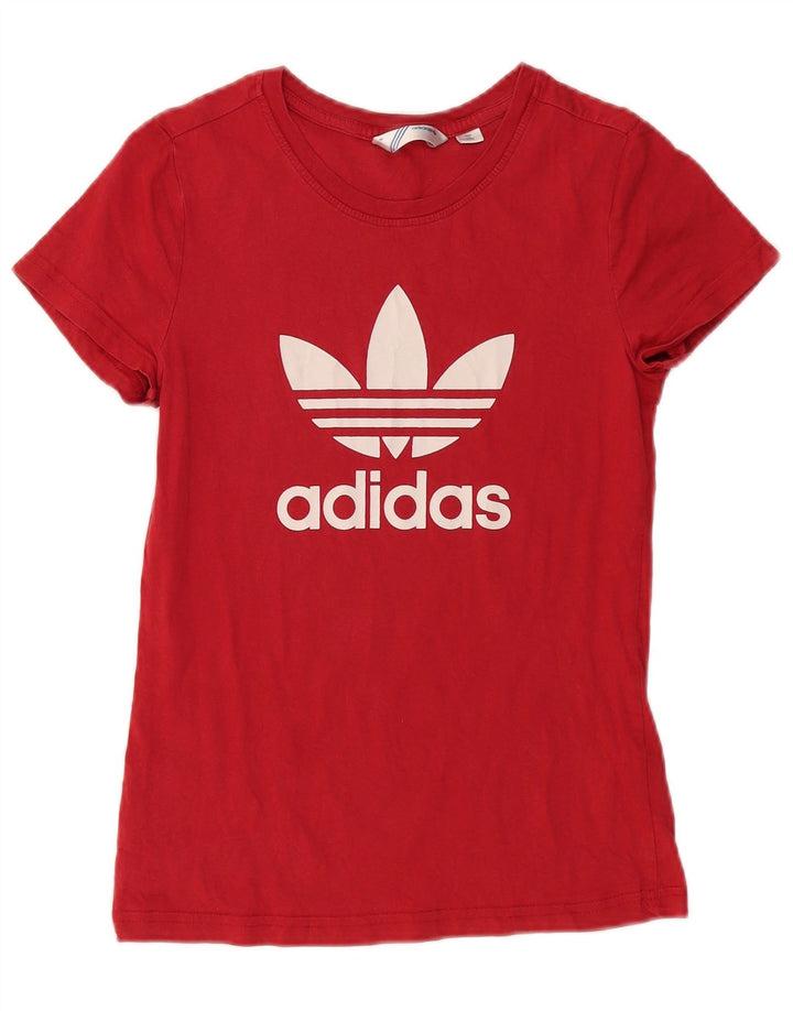 ADIDAS Camiseta Feminina Graphic Top IT 38 Pequeno Algodão Vermelho