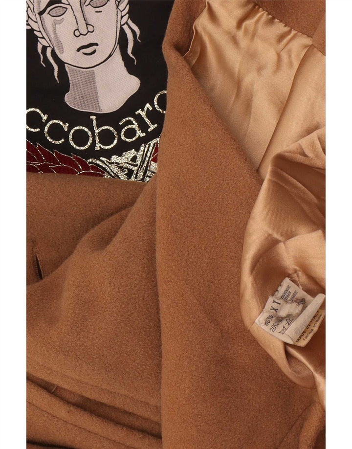 Casaco feminino Roccobarocco militar oversized com peito duplo UK 18 XL bege