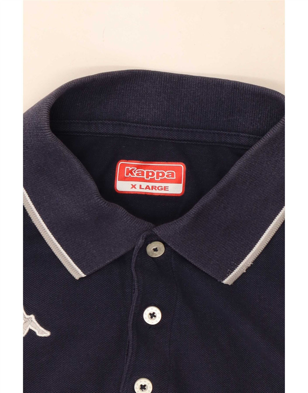 Camisa polo masculina Kappa XL azul marinho listrada