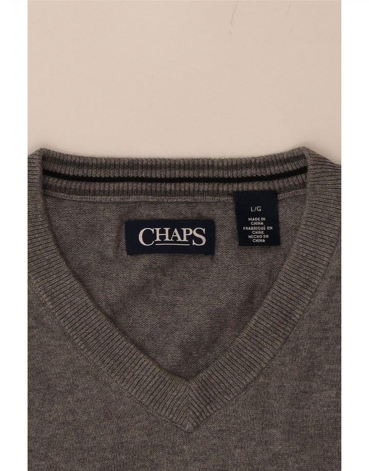 CHAPS Mens Vest Tank Top Large Grey Cotton Vintage Chaps and Second-Hand Chaps from Messina Hembry 