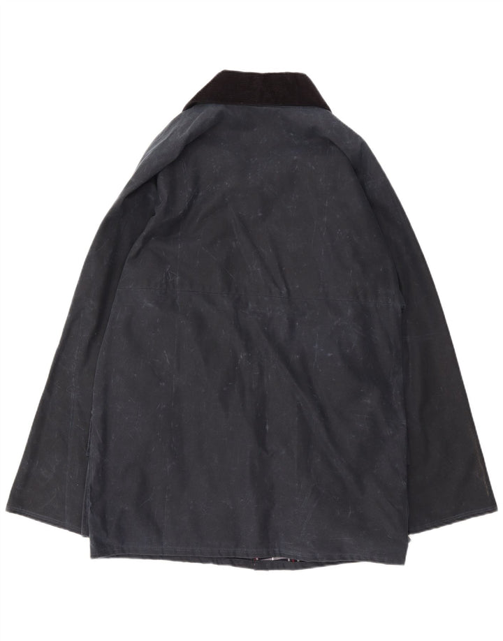 Jaqueta encerada masculina Oxford Blue EU 48/50 médio azul marinho salpicado