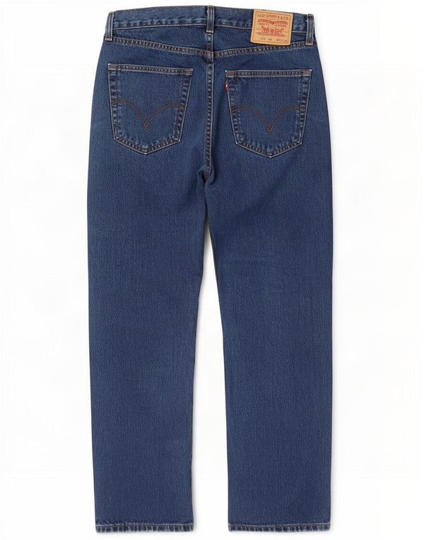 Levi's Masculino 753 Straight Jeans W32 L30 Azul Marinho Algodão