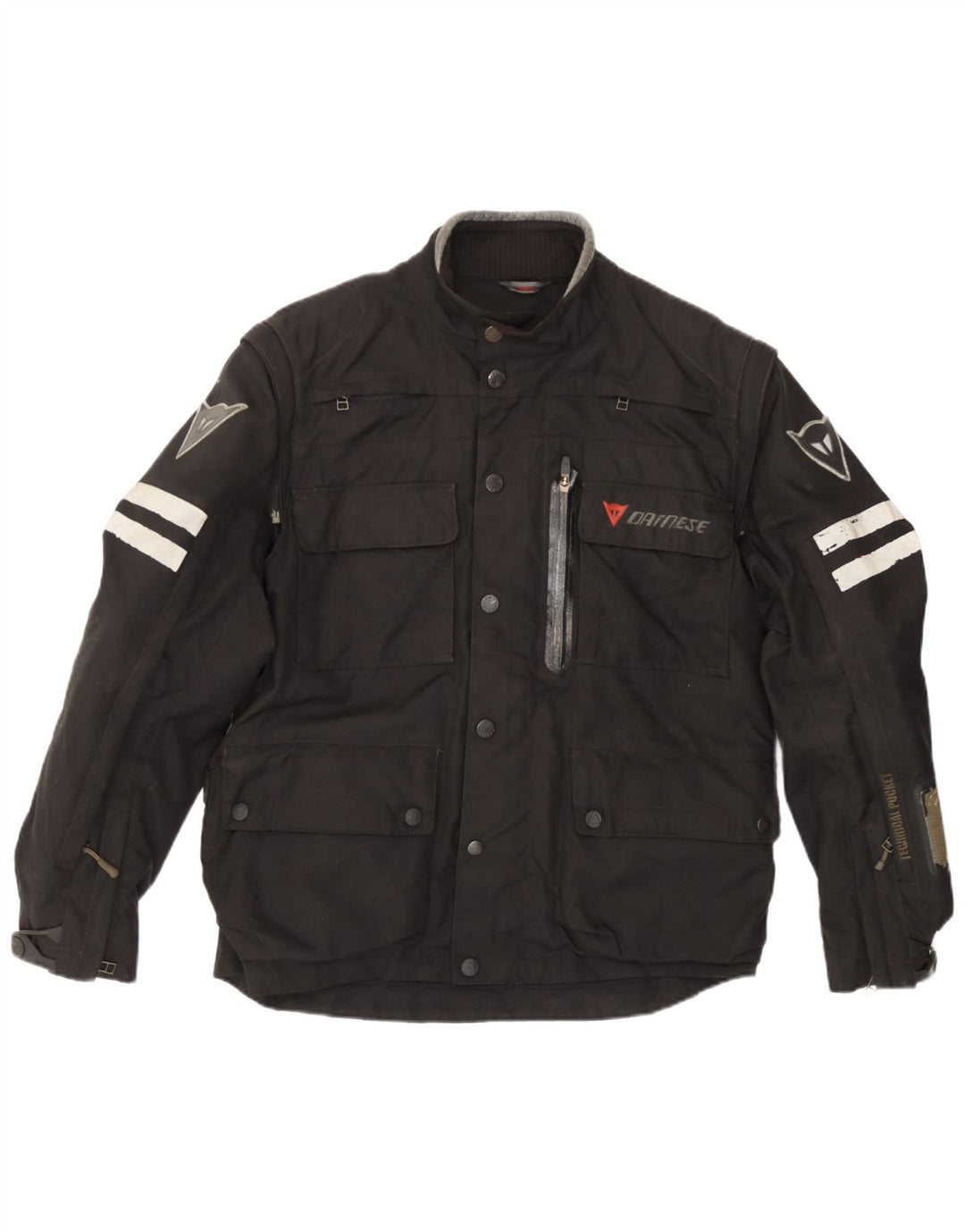 Jaqueta bomber masculina Dainese Moto Racer tamanho 50 bloco colorido preto médio