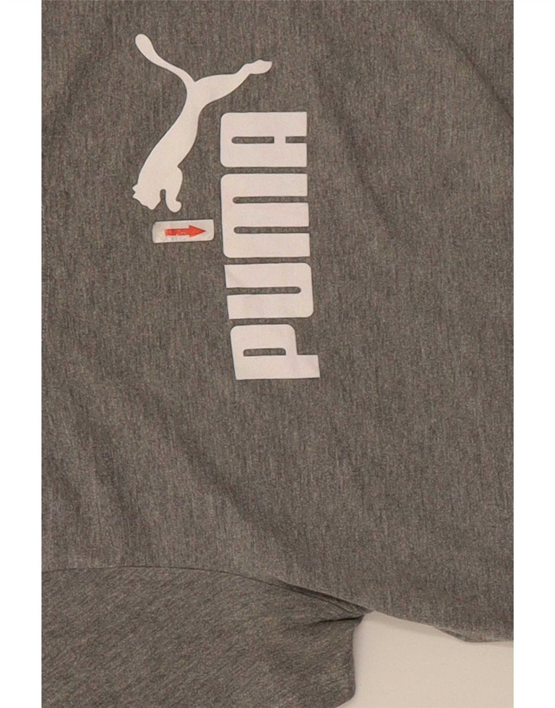 Puma Camiseta feminina gráfica Top UK 12 cinza médio manchado