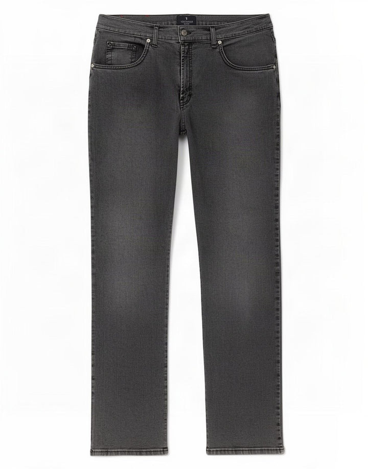 Trussardi Calça jeans reta masculina W36 L34 algodão cinza