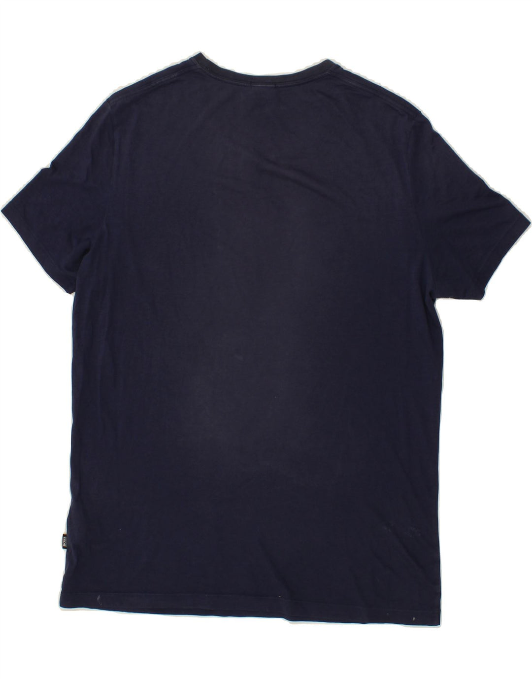 HUGO BOSS Mens T-Shirt Large Navy Blue Cotton Vintage Hugo Boss and Second-Hand Hugo Boss from Messina Hembry 