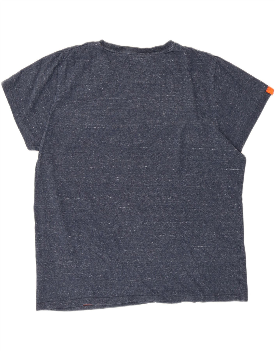Camiseta masculina Superdry Regular Fit Top 2XL algodão manchado azul marinho