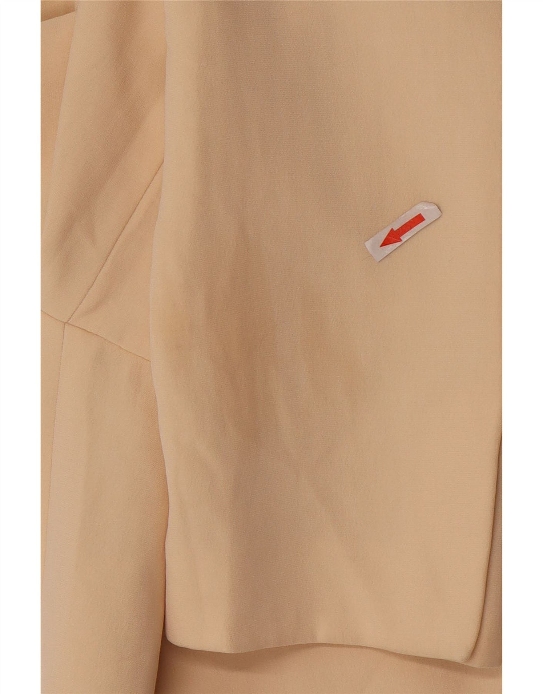 Jaqueta blazer oversized Zara feminina com 2 botões UK 10 poliéster bege pequeno