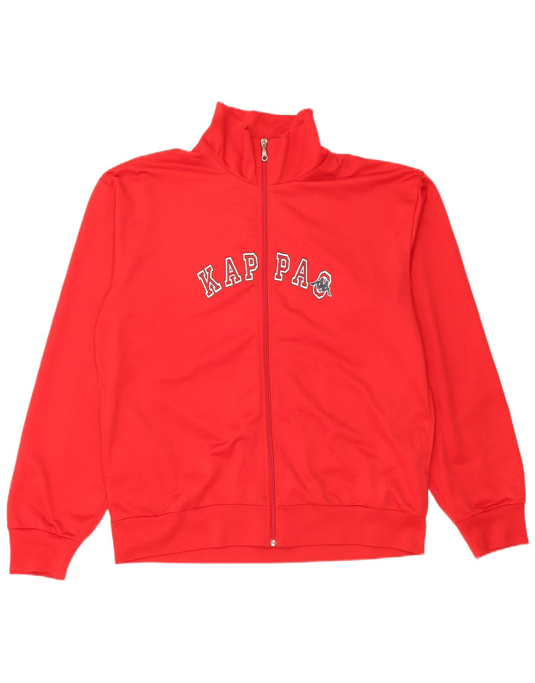 Kappa Mens Graphic Tracksuit Top Jaqueta XL Poliéster Vermelho