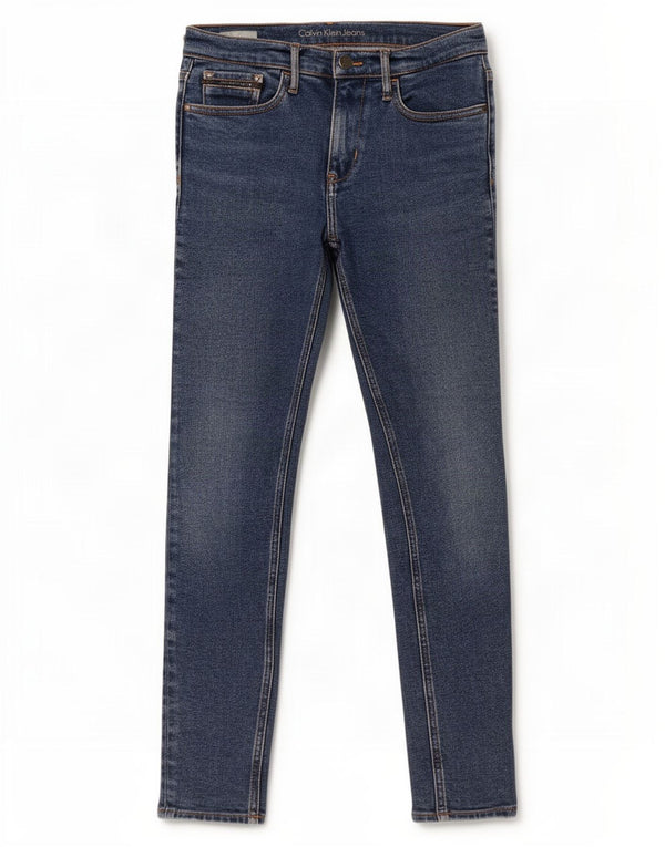 Calvin Klein Jeans Skinny Feminino W27 L30 Azul Algodão