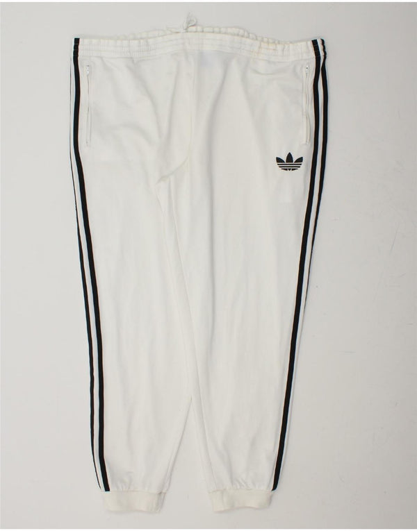 ADIDAS Calças de treino masculinas Joggers XL Branco Poliéster
