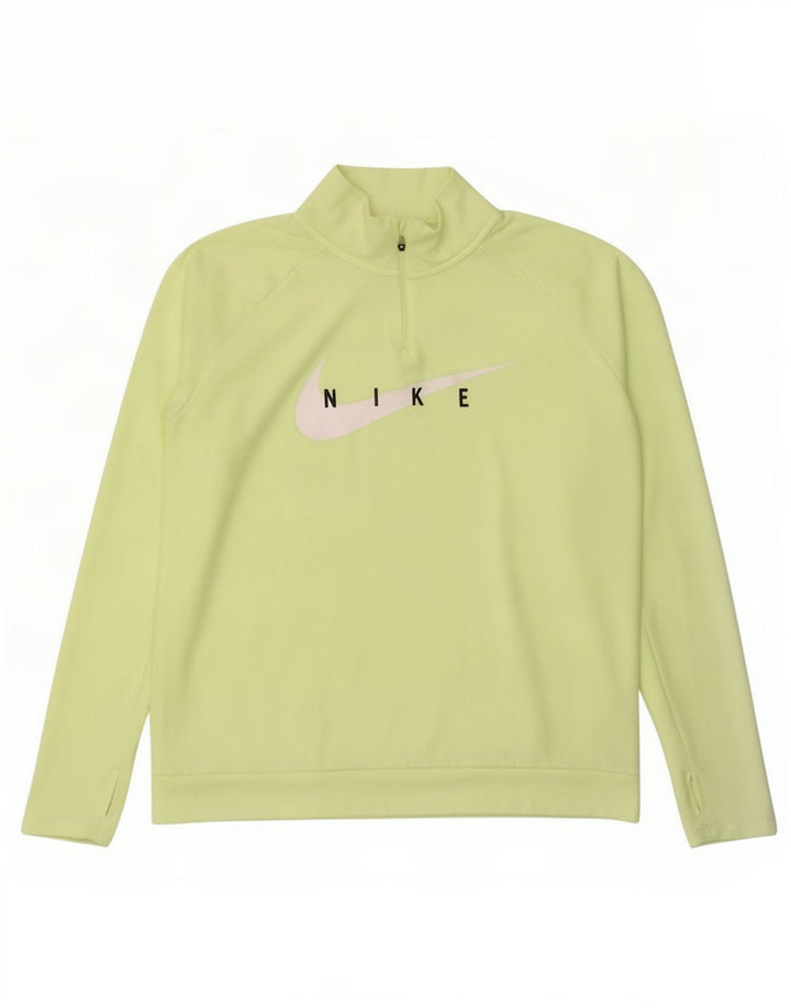 Nike Mens Top Manga Longa Grande Poliéster Verde