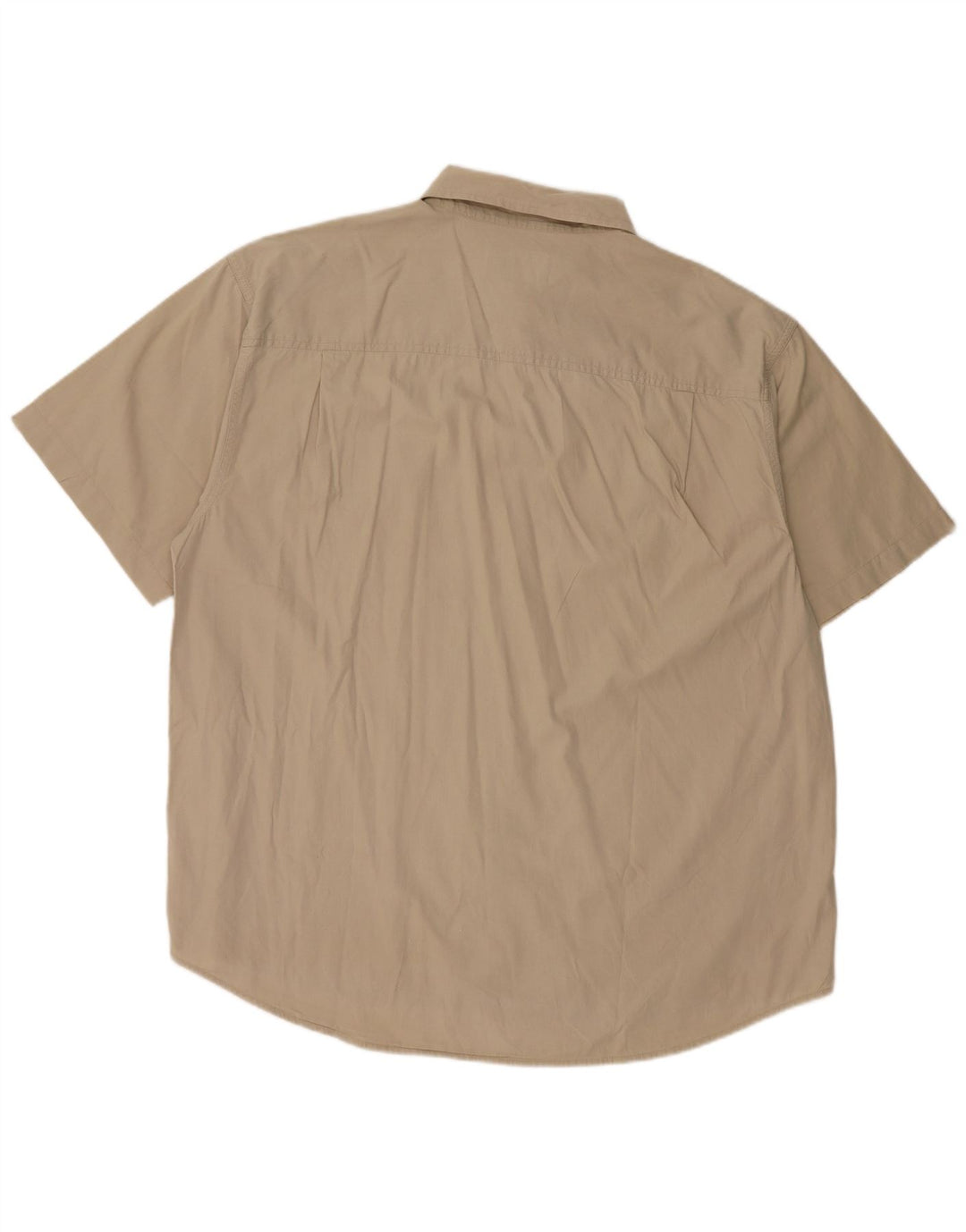 Camisa masculina de manga curta WRANGLER 2XL algodão bege