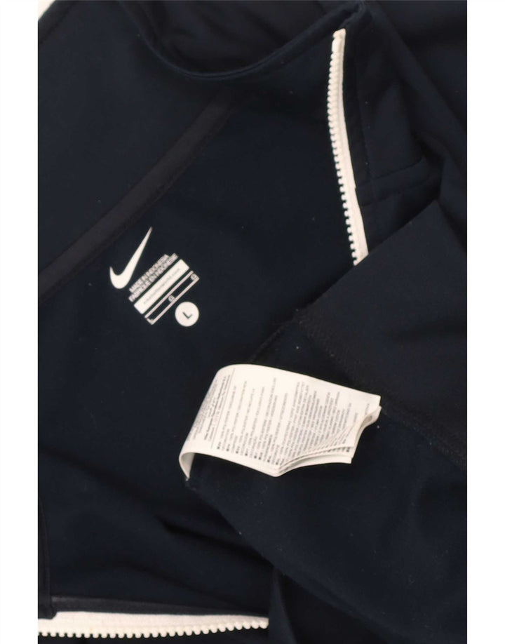 Jaqueta masculina Nike Regular Fit agasalho grande bloco colorido azul marinho