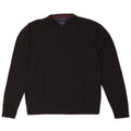 Suéter masculino Tommy Hilfiger com decote em V XL lã preta