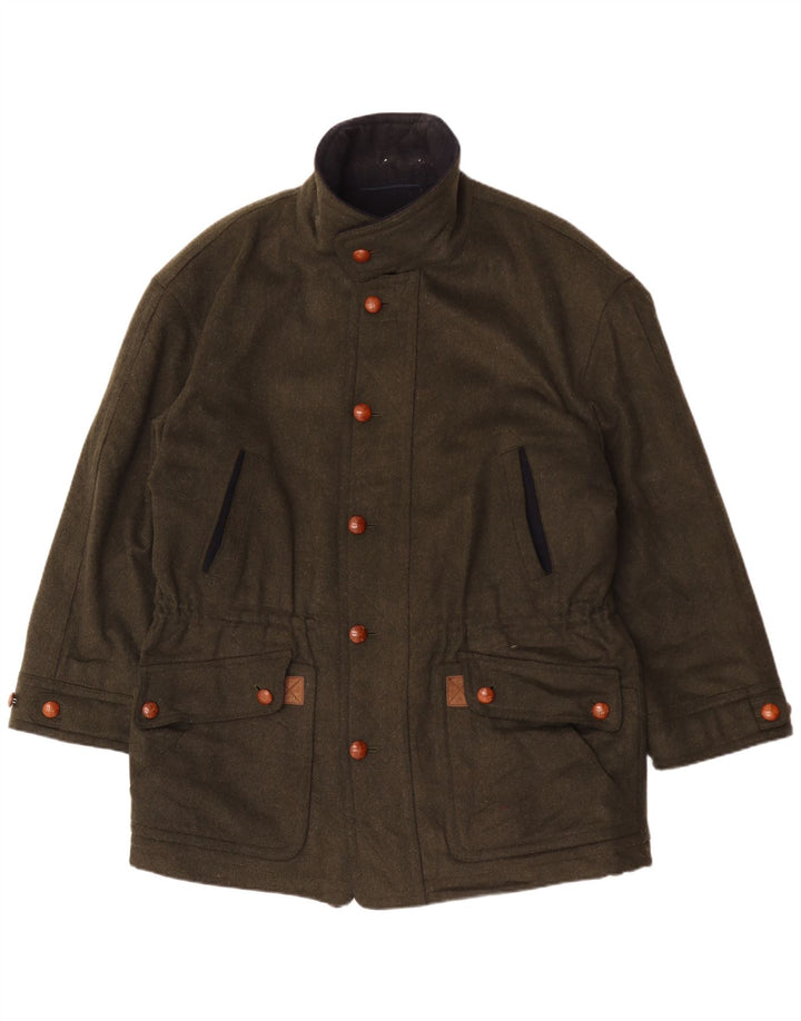 Jaqueta utilitária masculina LODENFREY IT 50 grande lã verde