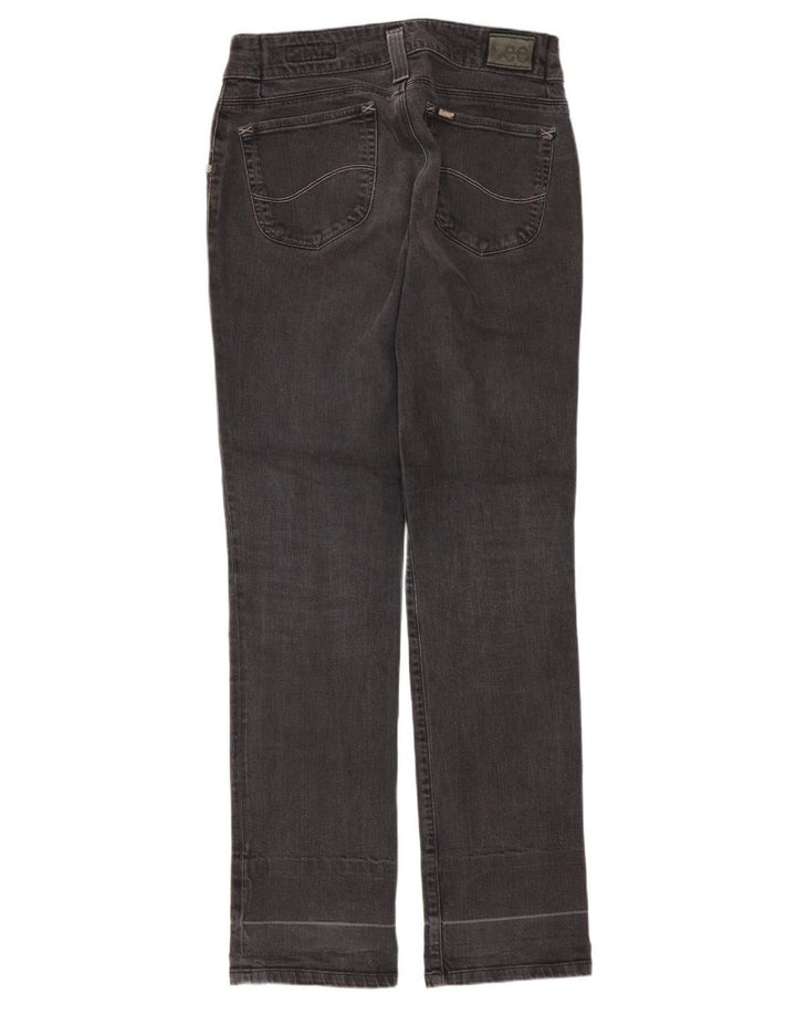 Lee Womens Leola Straight Jeans W30 L33 Algodão Preto