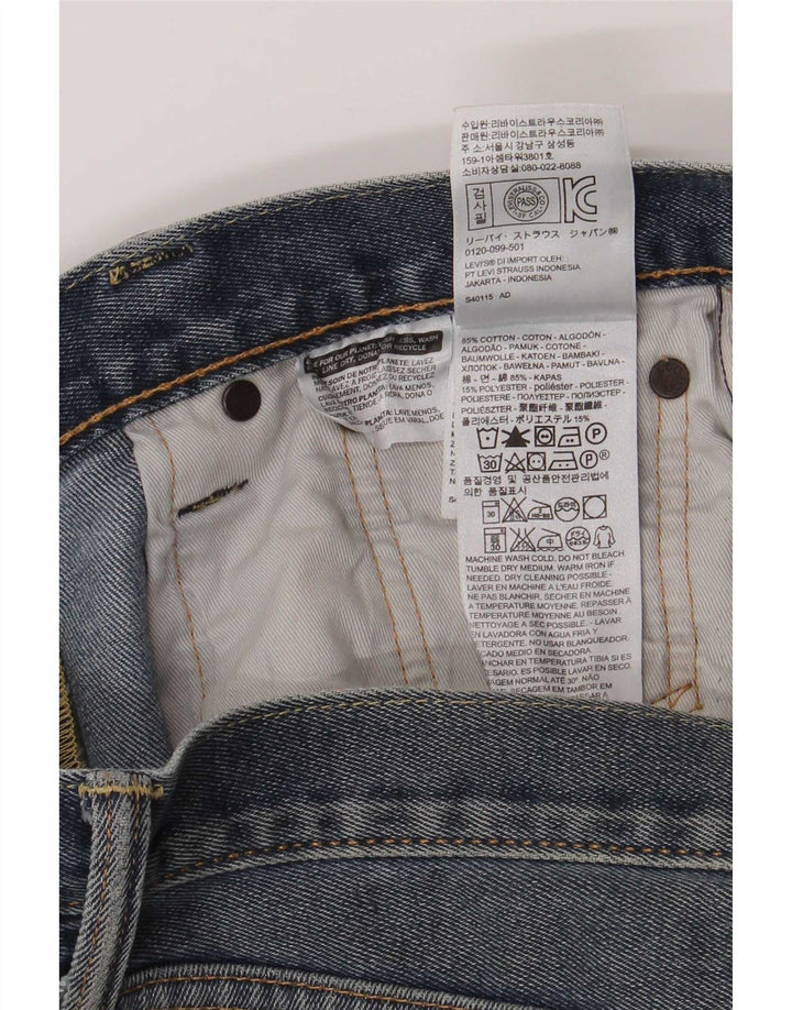 Levi's Masculino 522 Straight Jeans W30 L30 Azul Algodão