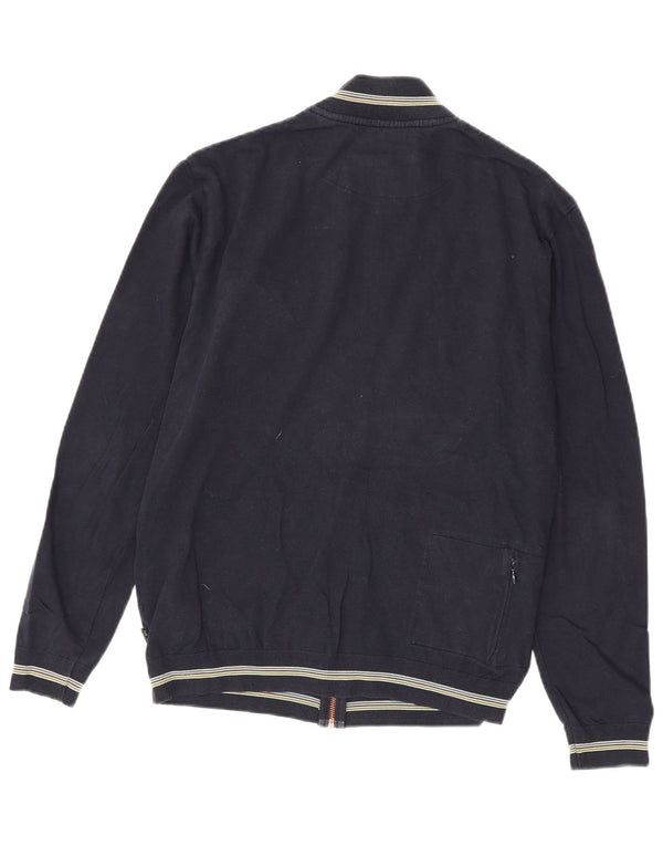 Ted Baker Mens Treino Top Jaqueta Tamanho 4 Grande Algodão Azul Marinho