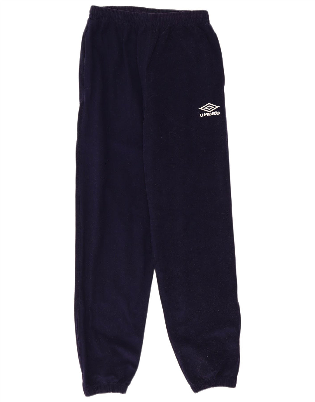 Calça esportiva masculina de veludo UMBRO, calça jogger médio azul marinho