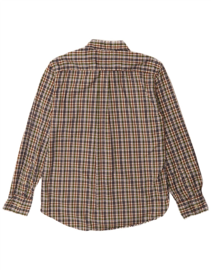 Tommy Hilfiger Camisa masculina de flanela slim fit grande xadrez multicolorida