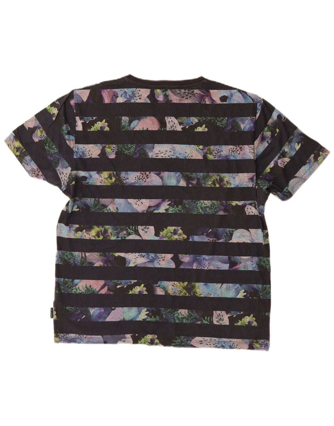 Camiseta masculina Ted Baker tamanho superior 4 grande listrado azul marinho