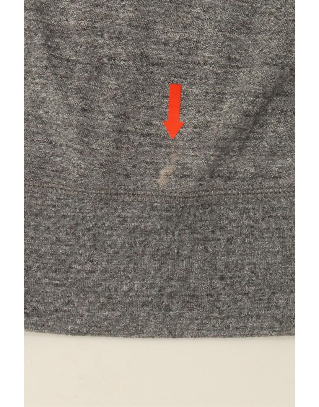 NIKE Womens Zip Hoodie Sweater UK 14 Medium Grey Flecked Cotton Vintage Nike and Second-Hand Nike from Messina Hembry 