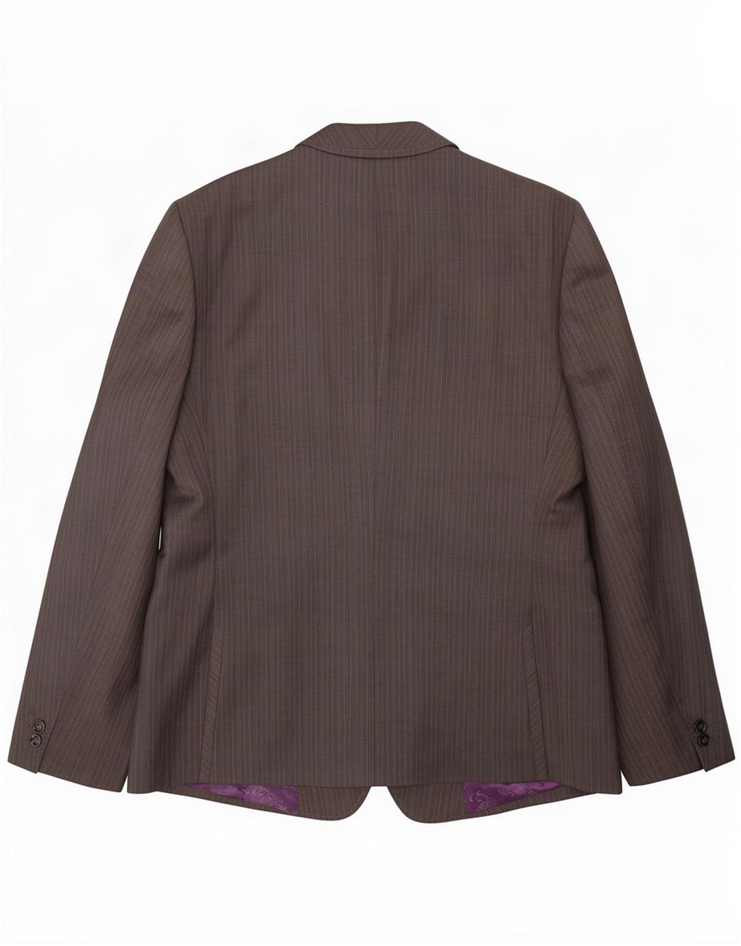 Ted Baker Jaqueta masculina de 1 botão Blazer UK 44 2XL Lã listrada cinza