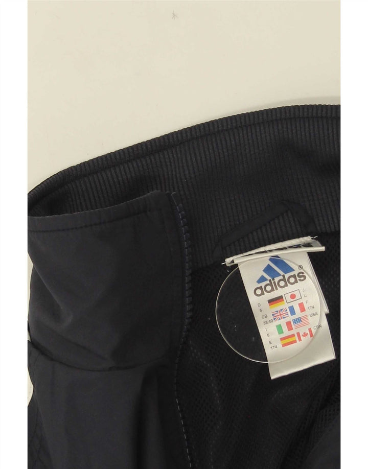 Adidas Mens Tracksuit Top Jacket UK 38/40 Médio Azul Marinho Poliéster