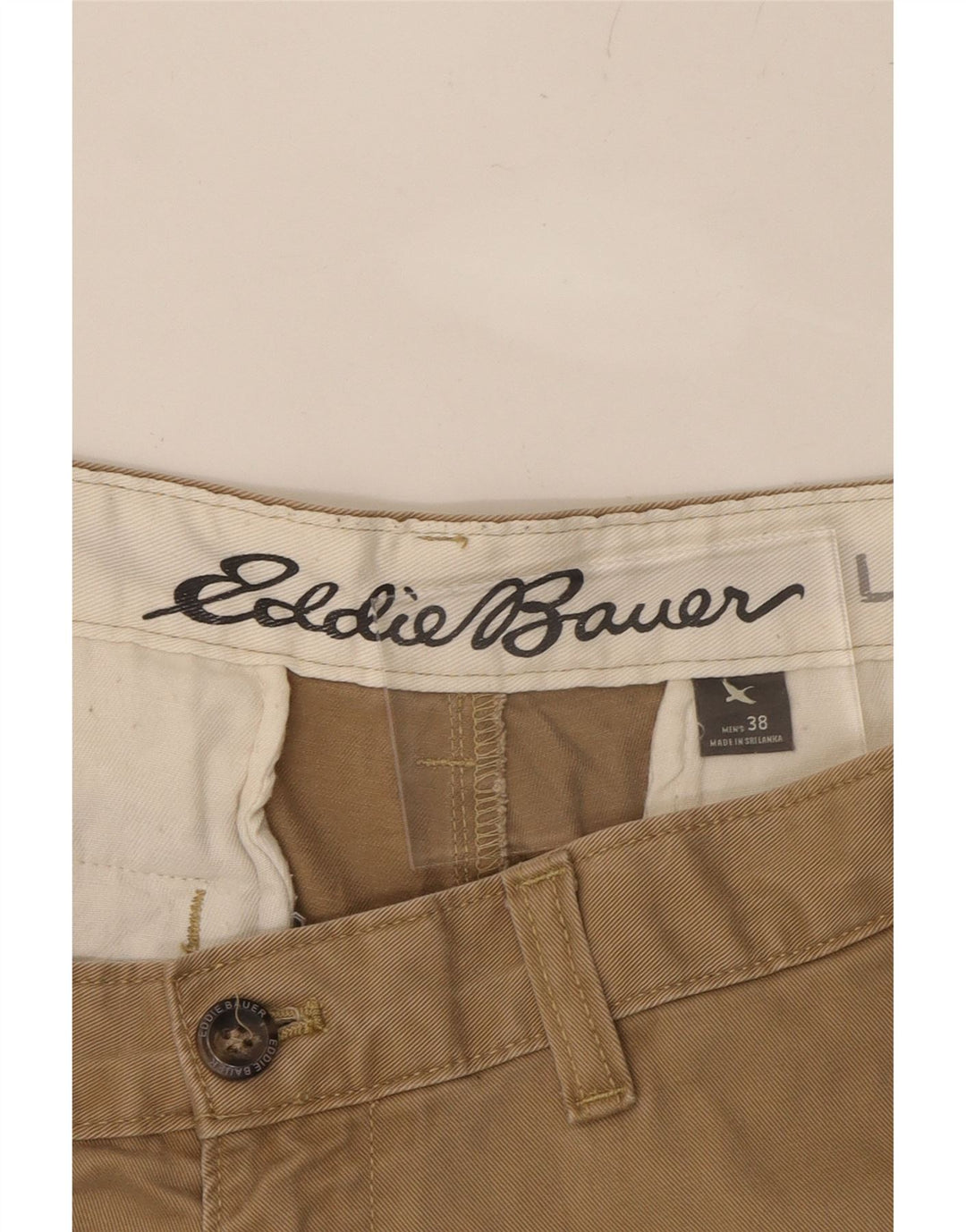 EDDIE BAUER Mens Chino Shorts W38 XL Beige Cotton Vintage Eddie Bauer and Second-Hand Eddie Bauer from Messina Hembry 